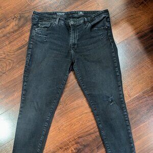 AG Adriano Goldschmied Middi Mid Rise Ankle Designer Jeans 31R